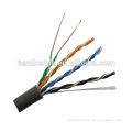 0.50mm solid bare copper UTP cat5e grey color twisted pair cable